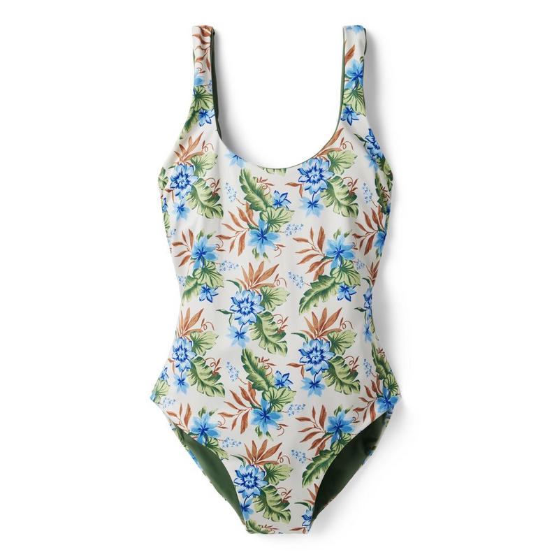 Dawne Florine Women's Reversible Tropical Floral Swimsuit - Janie And Jack